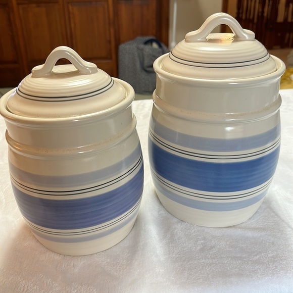 Pfaltzgraff Handpainted Rio Medium & Large Canister Set Flawless - Picture 10 of 10
